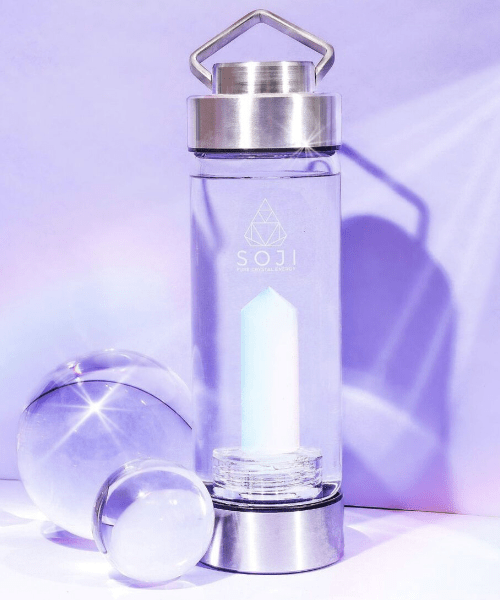 Soji Opalite Crystal Gem Elixir Water Bottle